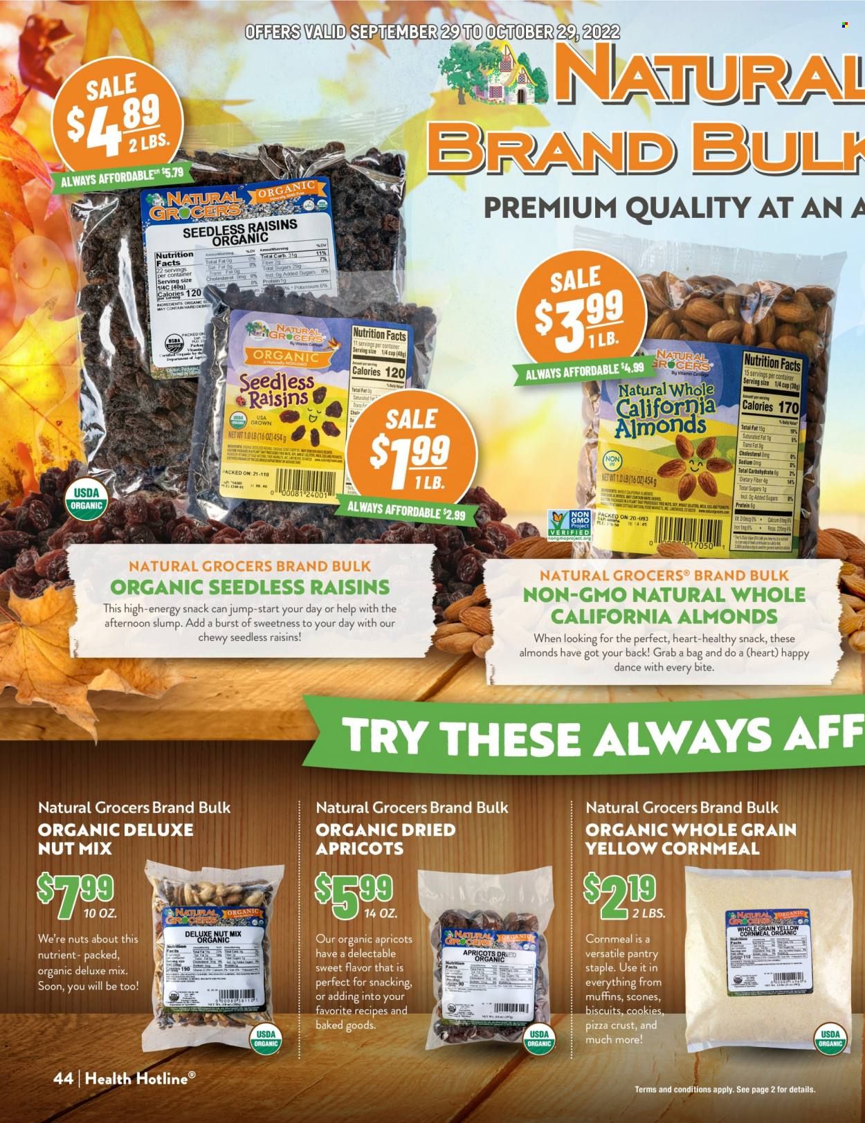 Natural Grocers Weekly Ad Flyer Specials September 29 to October 29, 2022