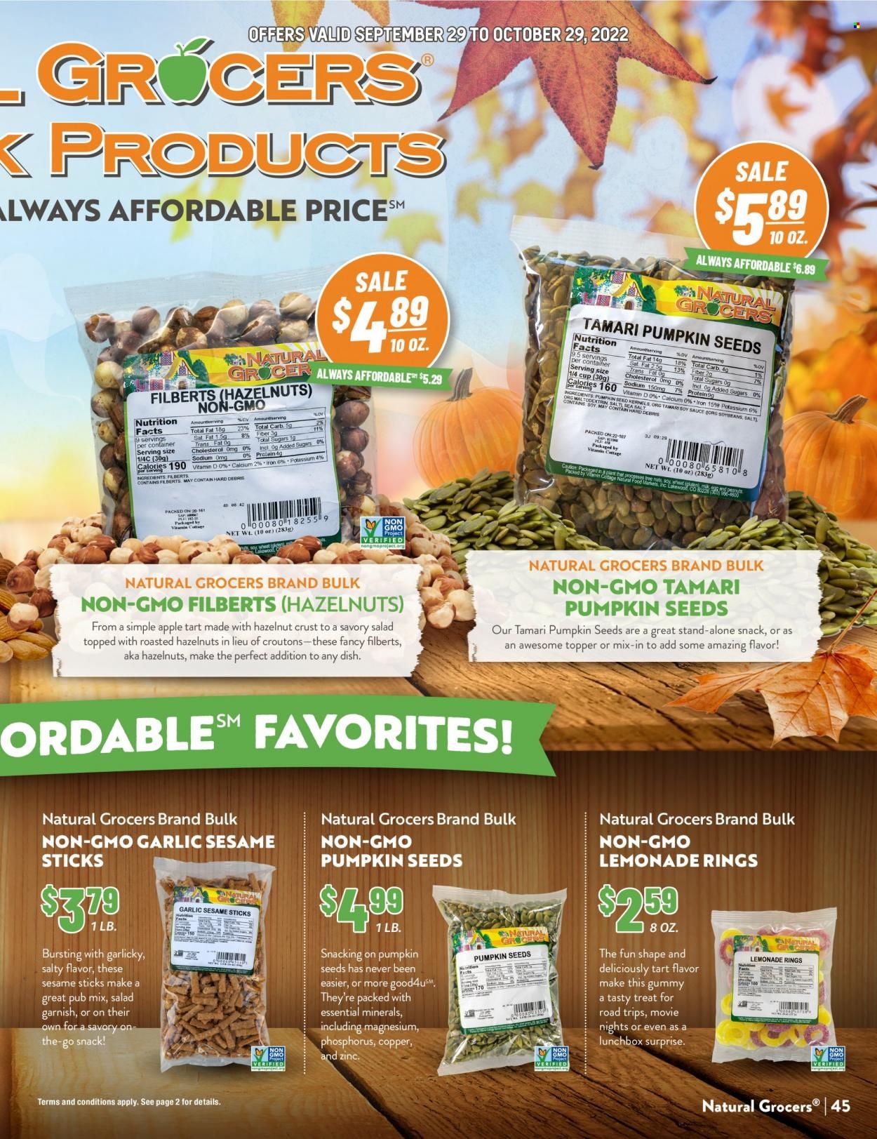 Natural Grocers Weekly Ad Flyer Specials September 29 to October 29, 2022