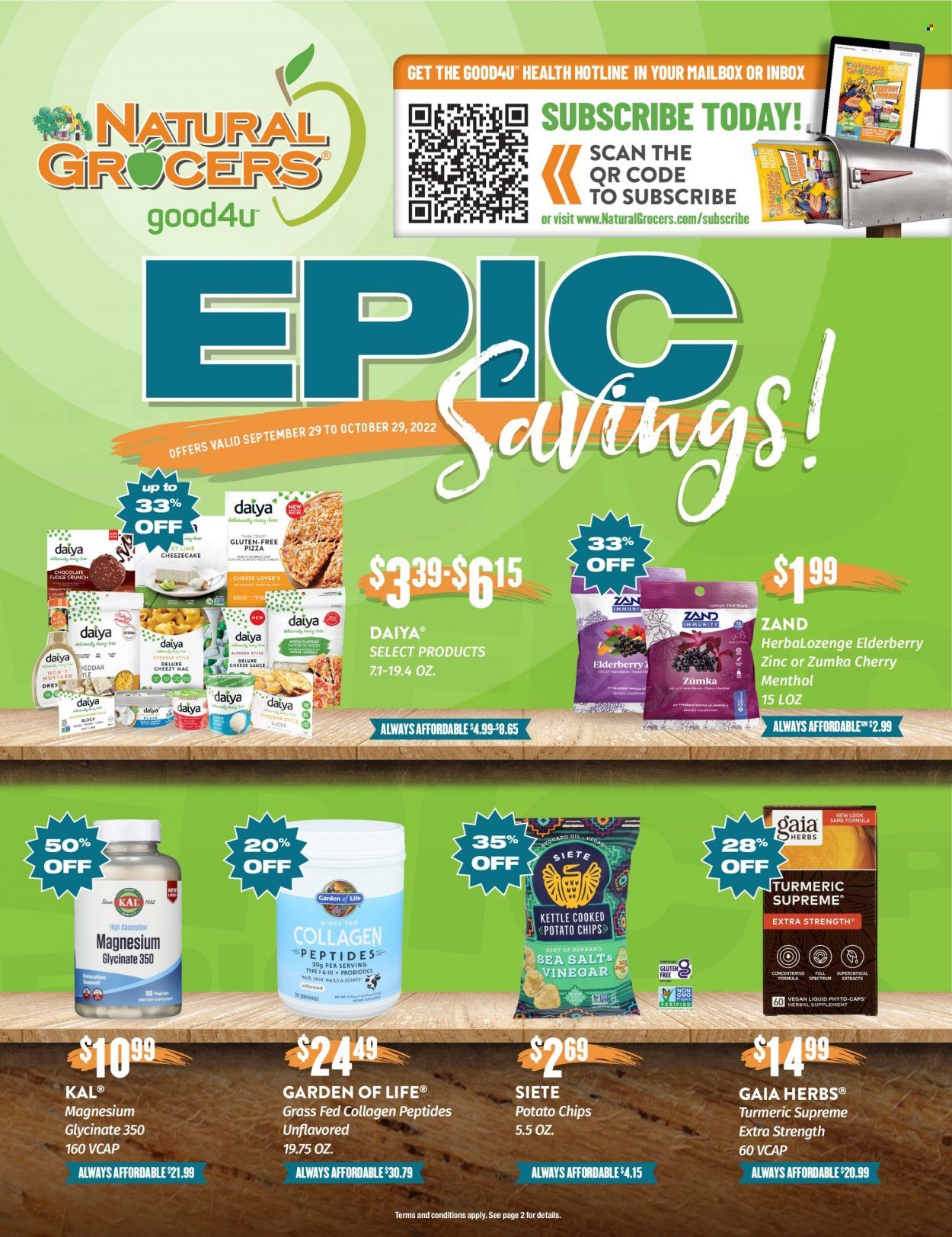 Natural Grocers Weekly Ad Flyer Specials September 29 to October 29, 2022