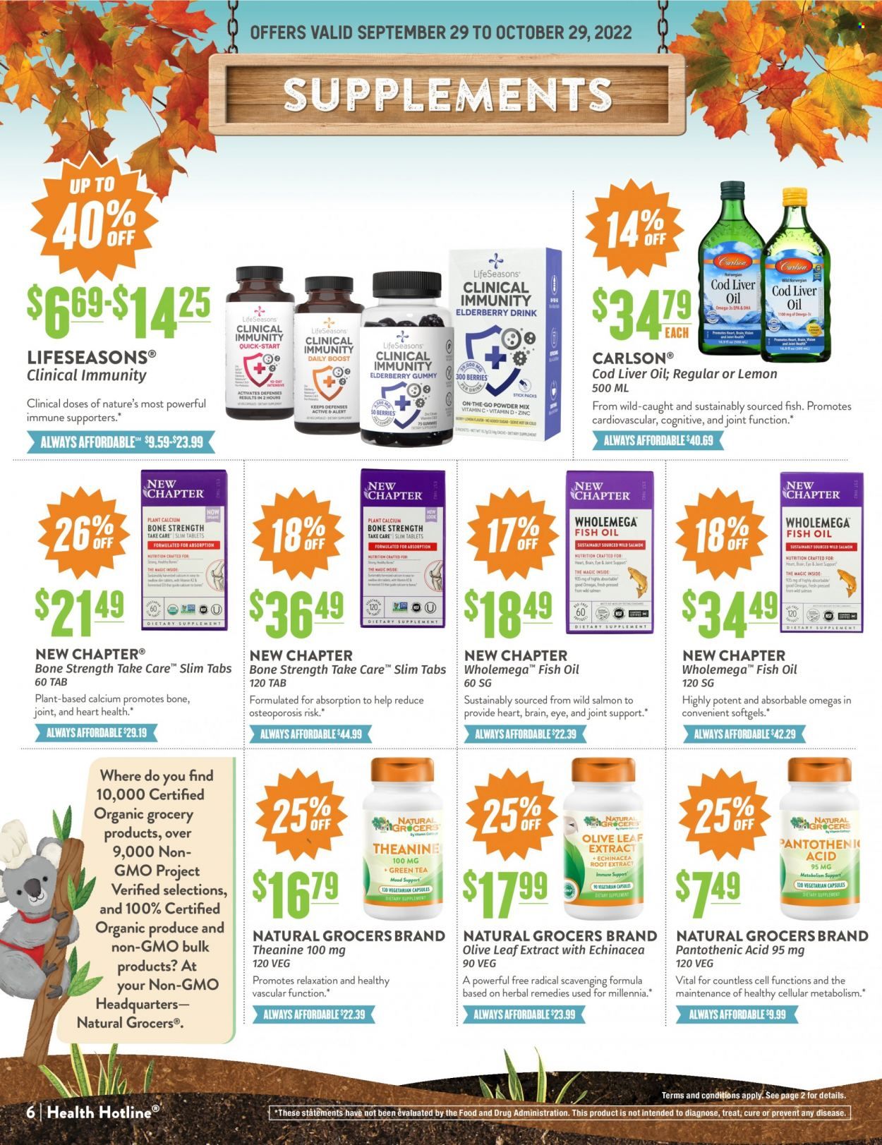 Natural Grocers Weekly Ad Flyer Specials September 29 to October 29, 2022