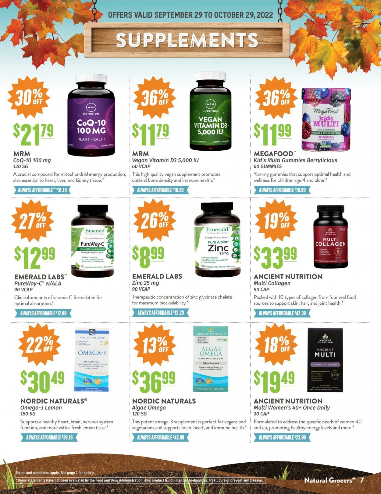 Natural Grocers Weekly Ad Flyer Specials September 29 to October 29, 2022