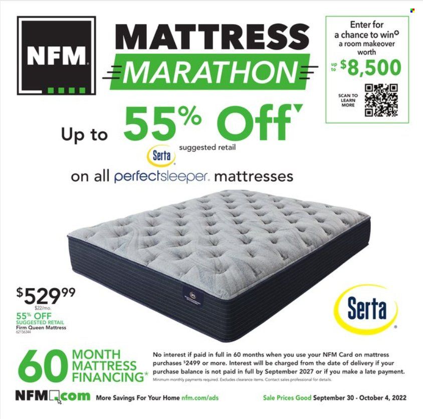 Nebraska Furniture Mart (IA, KS, NE, TX) Weekly Ad Flyer Specials September 30 to October 4, 2022
