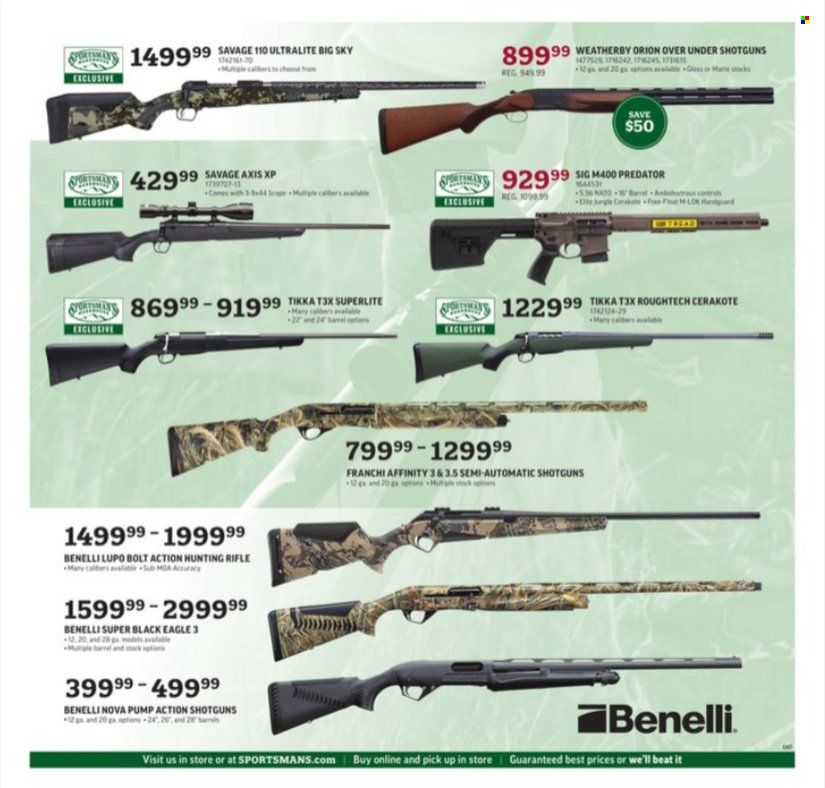Sportsman's Warehouse Weekly Ad Flyer Specials September 30 to October 16, 2022