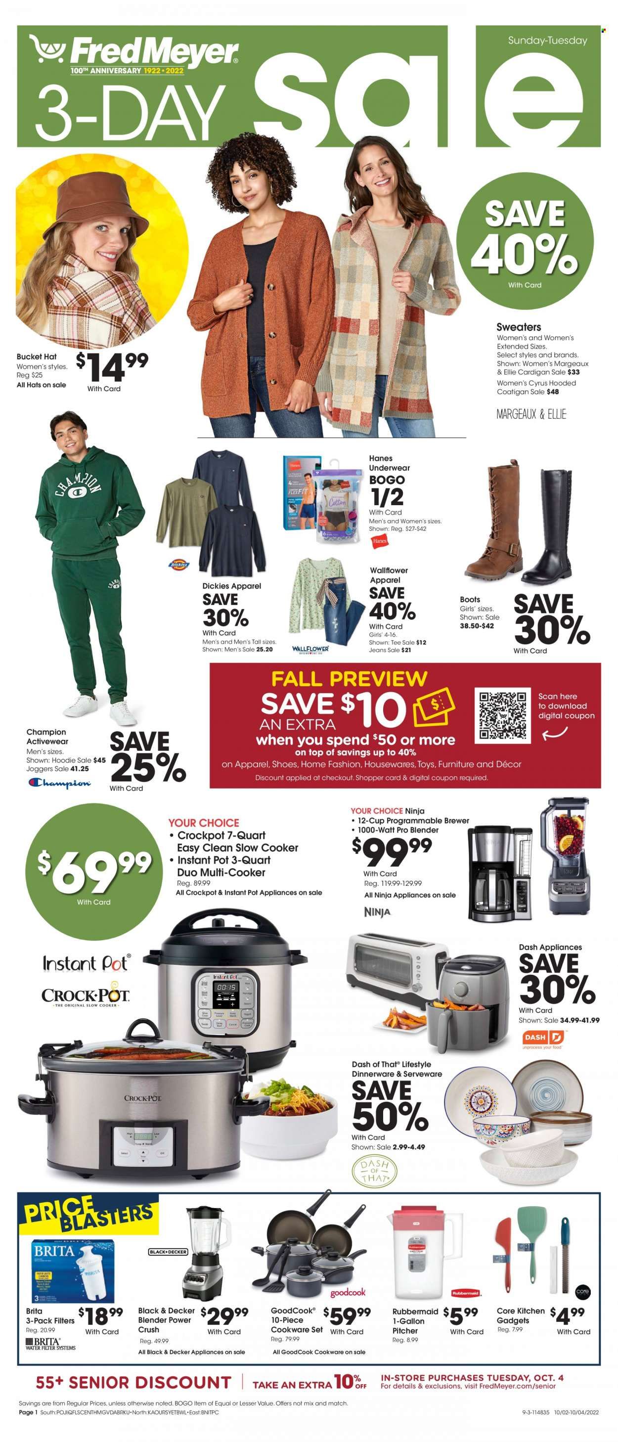 Fred Meyer Weekly Ad Flyer Specials October 2 to October 4, 2022