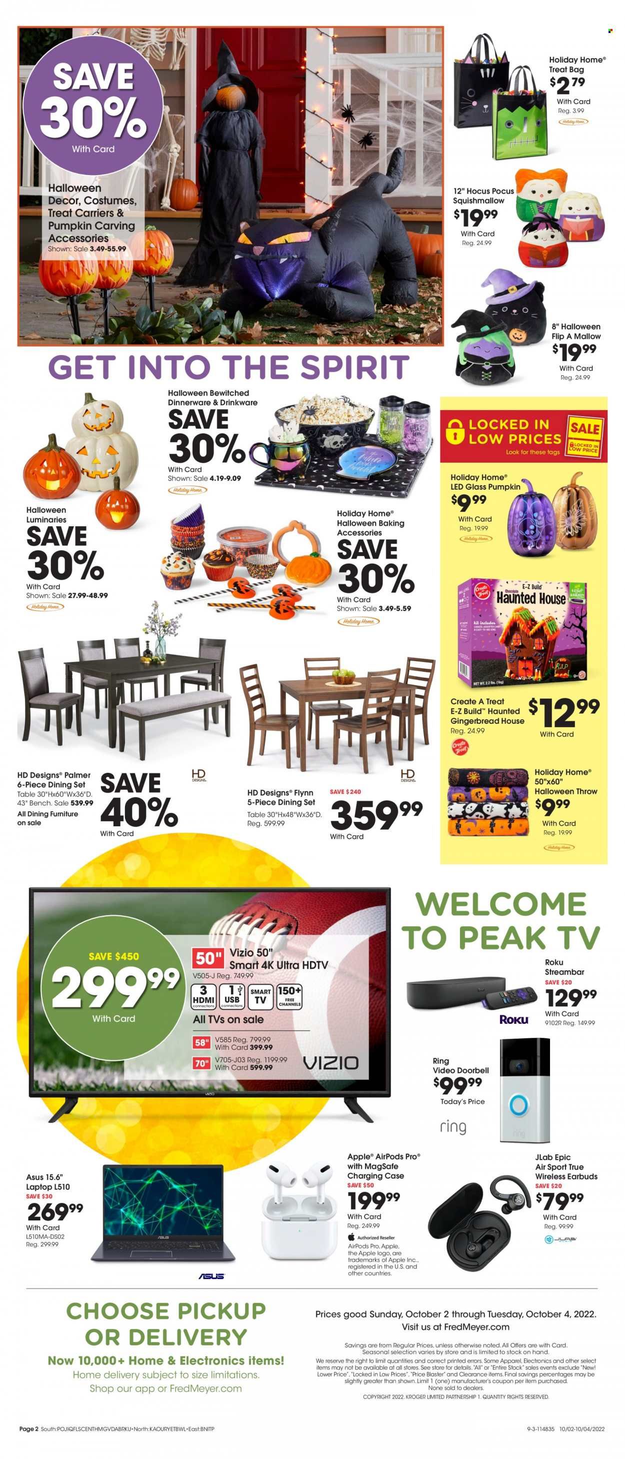 Fred Meyer Weekly Ad Flyer Specials October 2 to October 4, 2022