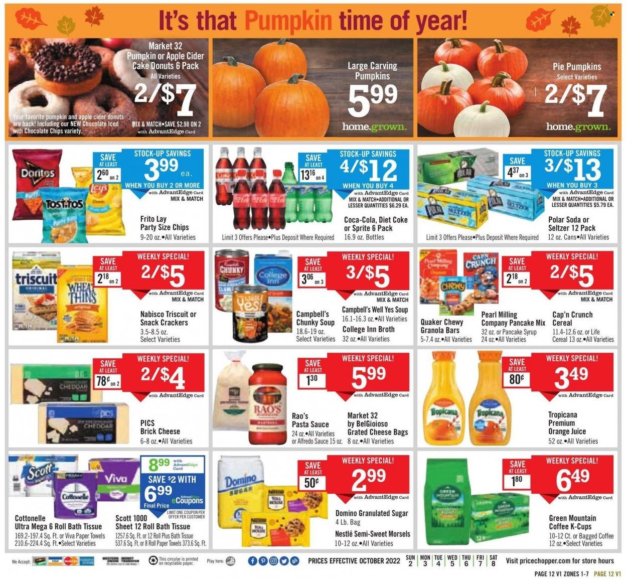 Price Chopper (CT, NY, PA, VT) Weekly Ad Flyer Specials October 2 to October 8, 2022