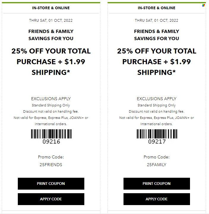 JOANN Weekly Ad Flyer Specials October 1 to October 1, 2022