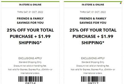 JOANN Weekly Ad Flyer Specials October 1 to October 1, 2022