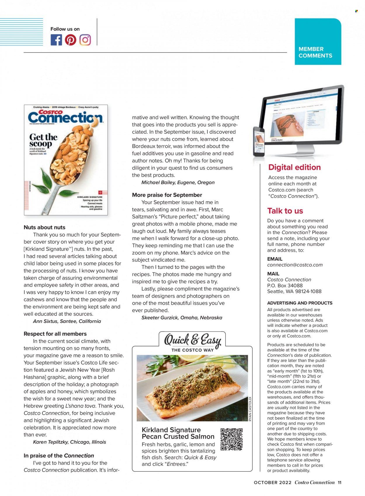 Costco Weekly Ad Flyer Specials October 1 to October 31, 2022