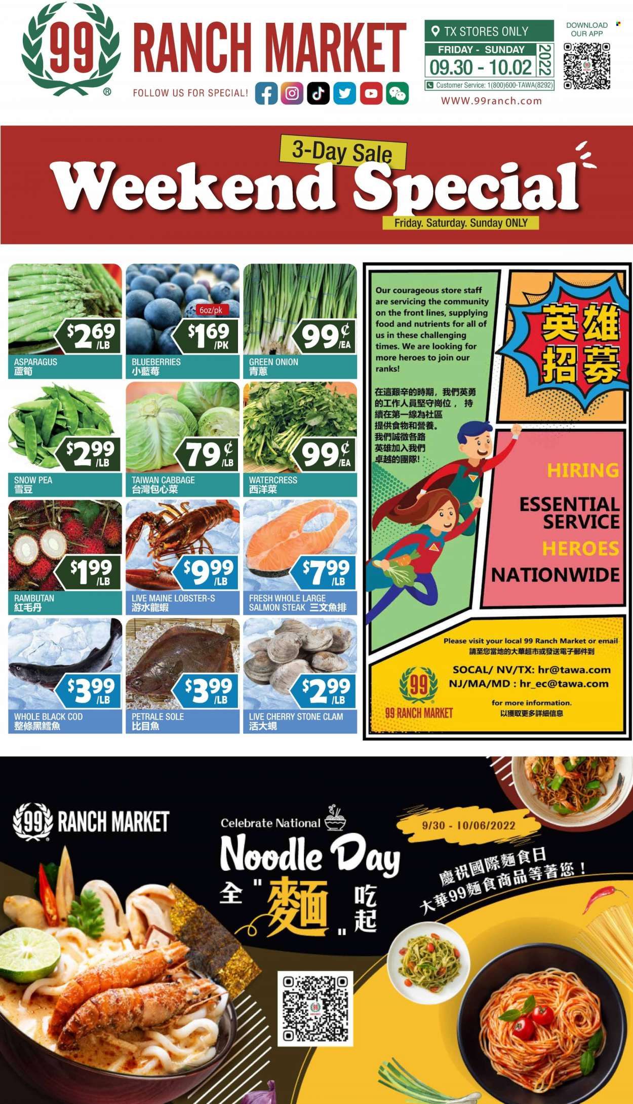 99 Ranch Market (TX) Weekly Ad Flyer Specials September 30 to October 6, 2022