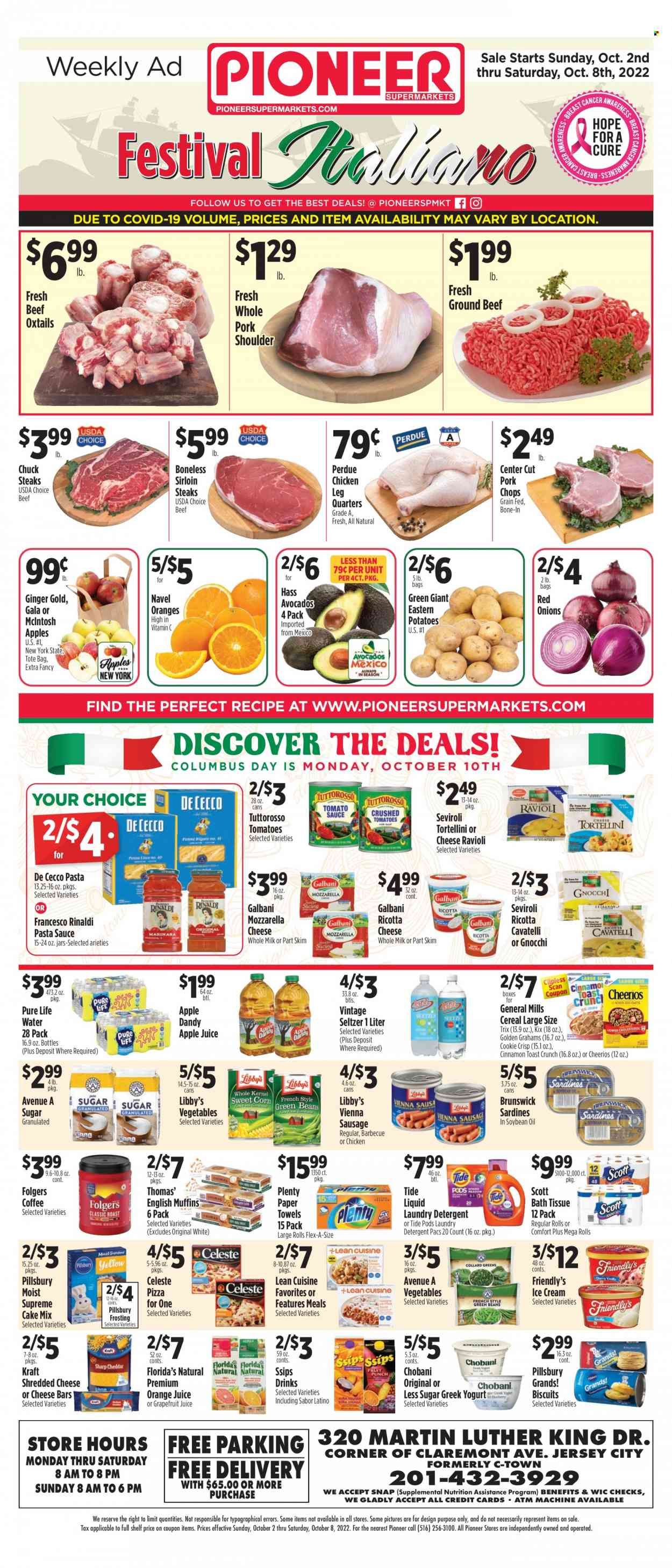 Pioneer Supermarkets (NJ, NY) Weekly Ad Flyer Specials October 2 to October 8, 2022