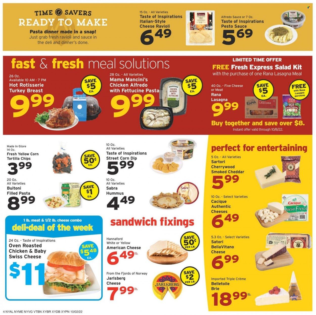 Hannaford (NY) Weekly Ad Flyer Specials October 2 to October 8, 2022