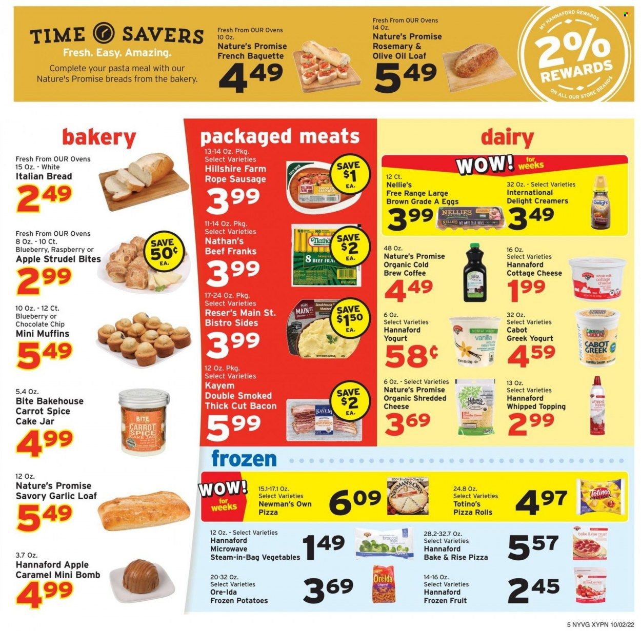 Hannaford (NY) Weekly Ad Flyer Specials October 2 to October 8, 2022