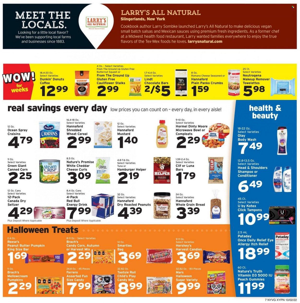Hannaford (NY) Weekly Ad Flyer Specials October 2 to October 8, 2022