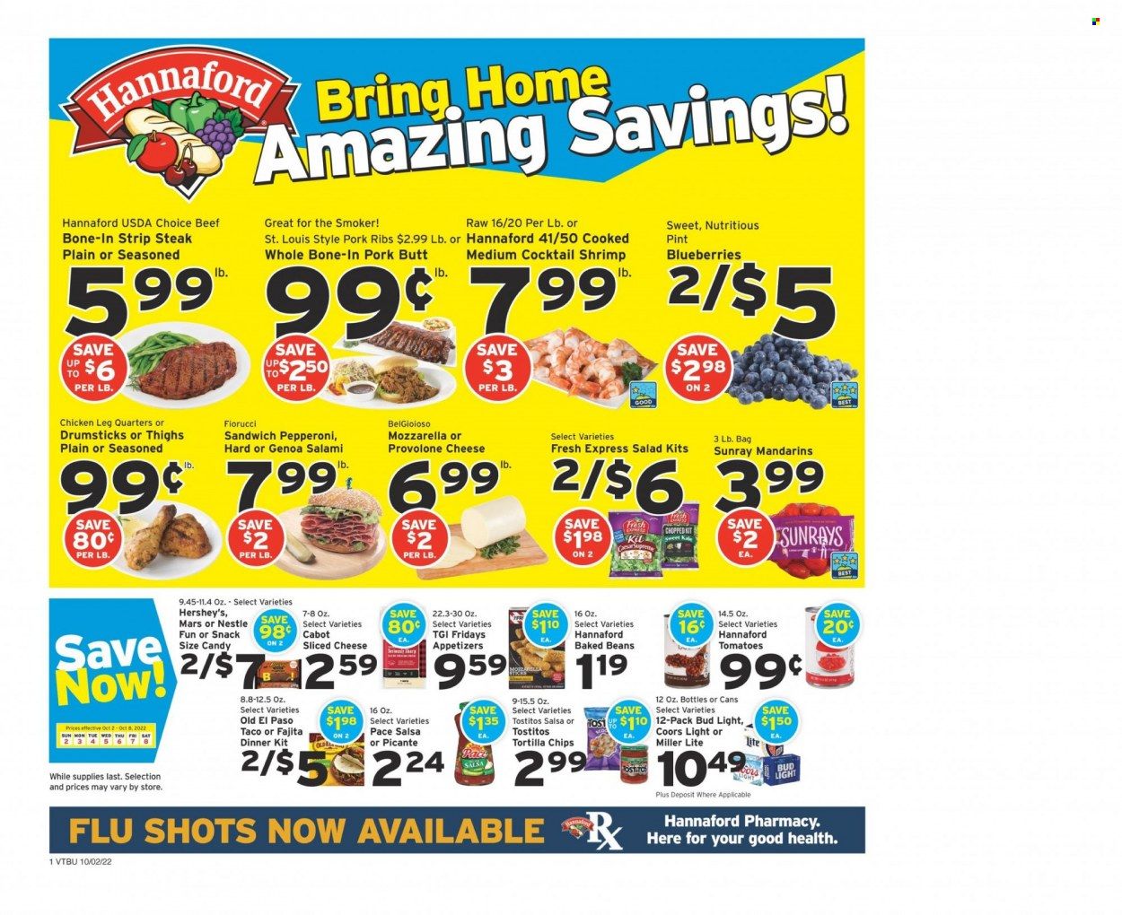 Hannaford (VT) Weekly Ad Flyer Specials October 2 to October 8, 2022
