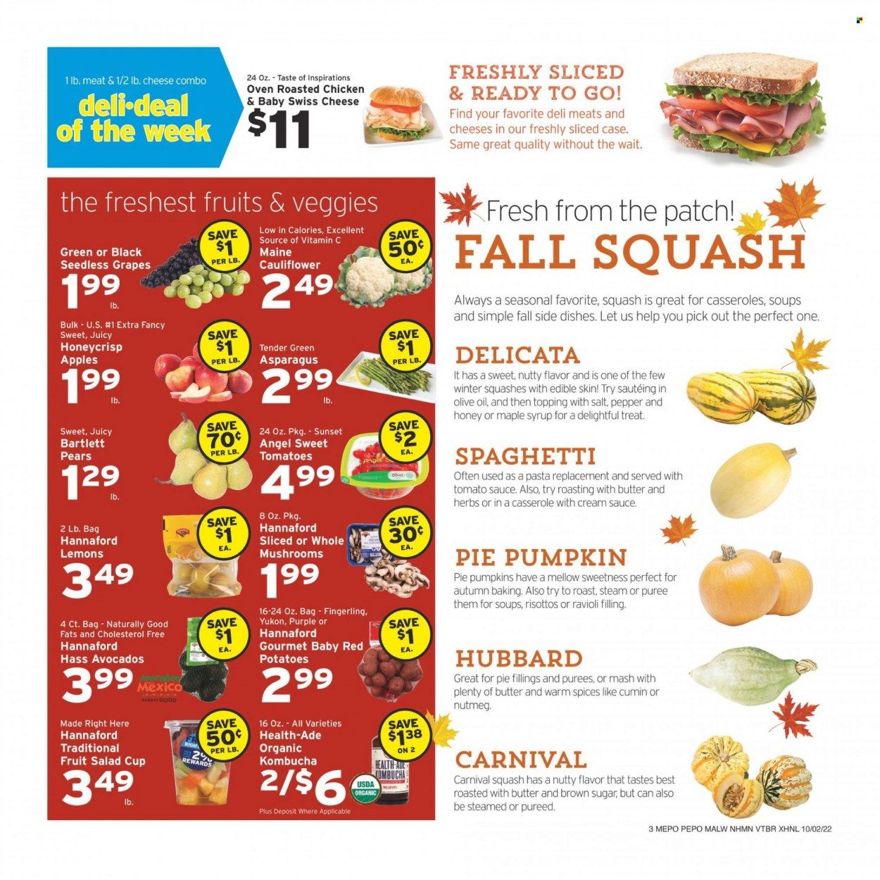 Hannaford (NH) Weekly Ad Flyer Specials October 2 to October 8, 2022