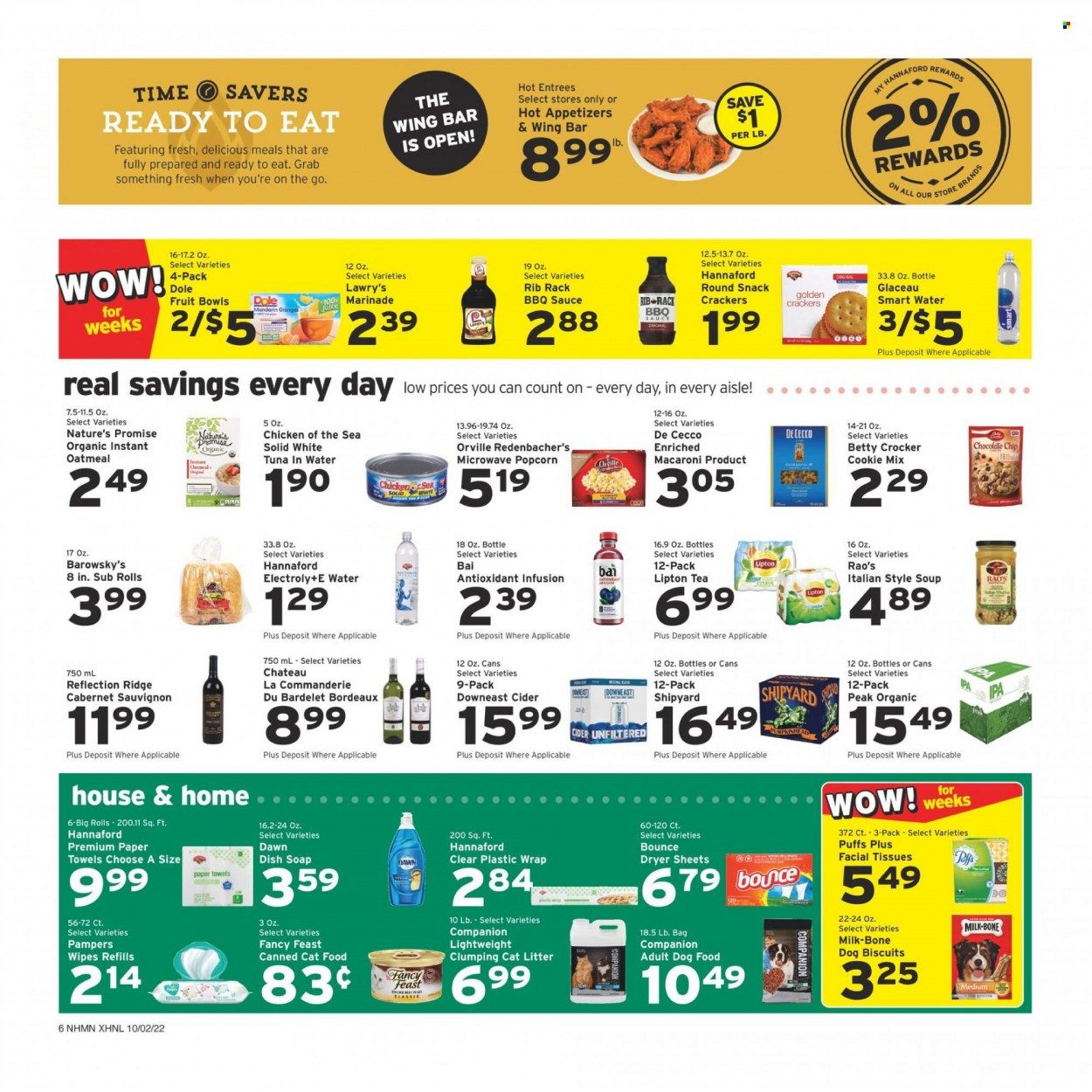 Hannaford (NH) Weekly Ad Flyer Specials October 2 to October 8, 2022