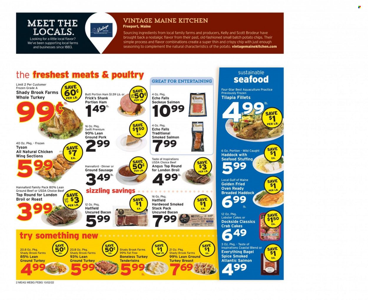 Hannaford (ME) Weekly Ad Flyer Specials October 2 to October 8, 2022