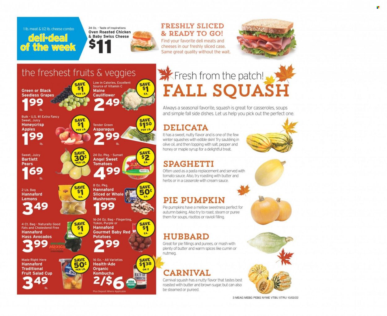 Hannaford (ME) Weekly Ad Flyer Specials October 2 to October 8, 2022