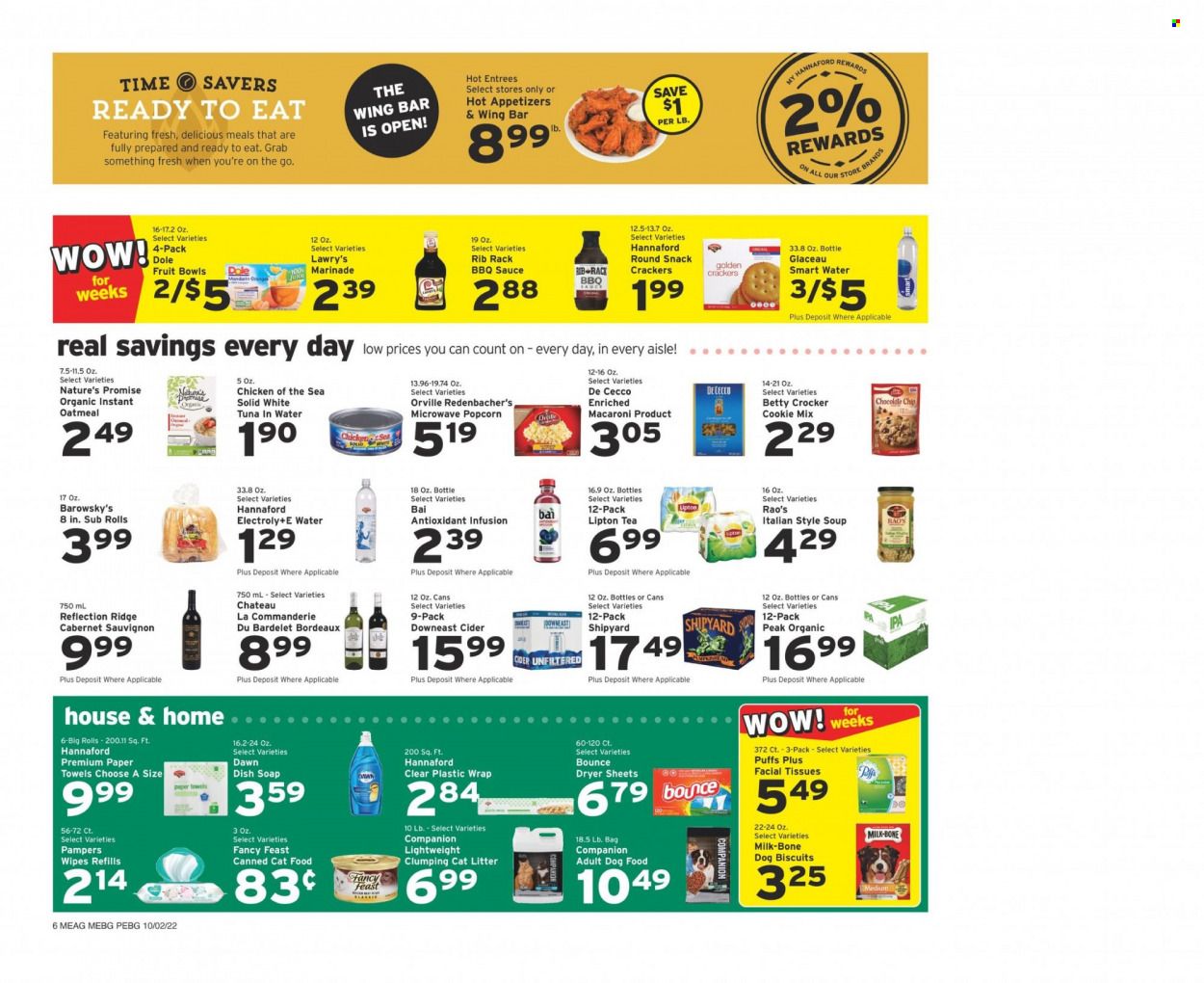 Hannaford (ME) Weekly Ad Flyer Specials October 2 to October 8, 2022