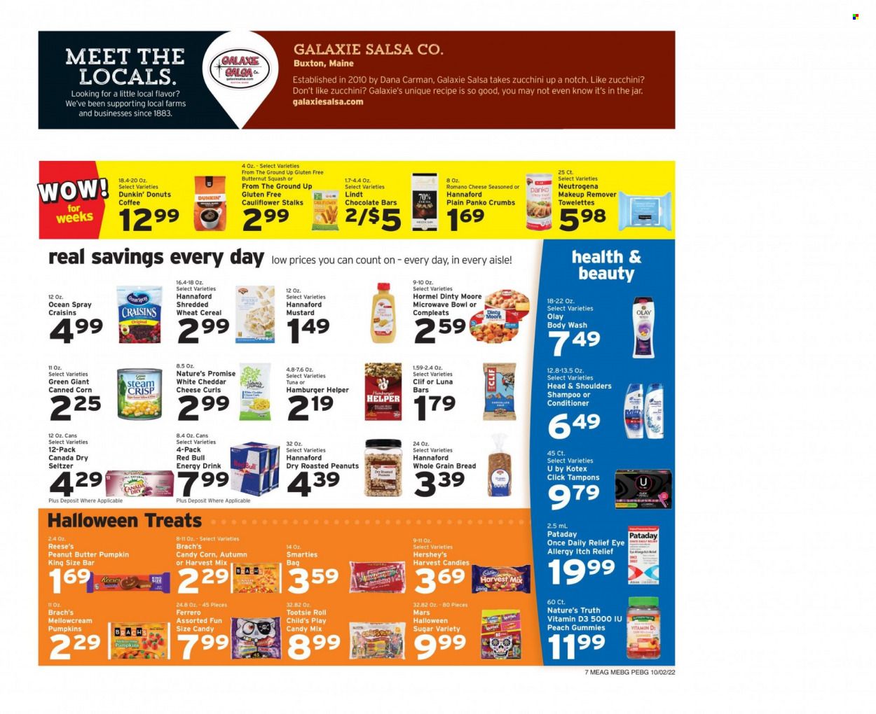Hannaford (ME) Weekly Ad Flyer Specials October 2 to October 8, 2022