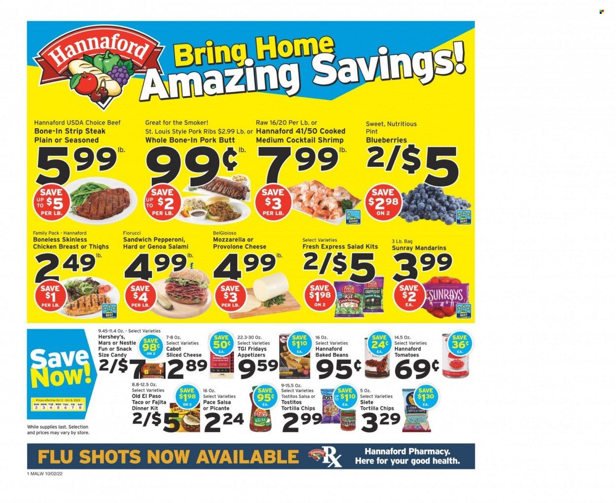 Hannaford (MA) Weekly Ad Flyer Specials October 2 to October 8, 2022