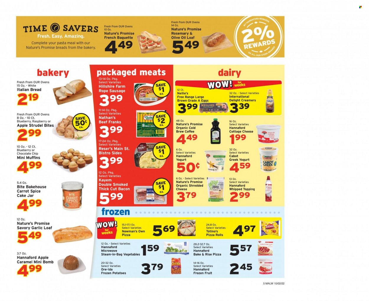 Hannaford (MA) Weekly Ad Flyer Specials October 2 to October 8, 2022