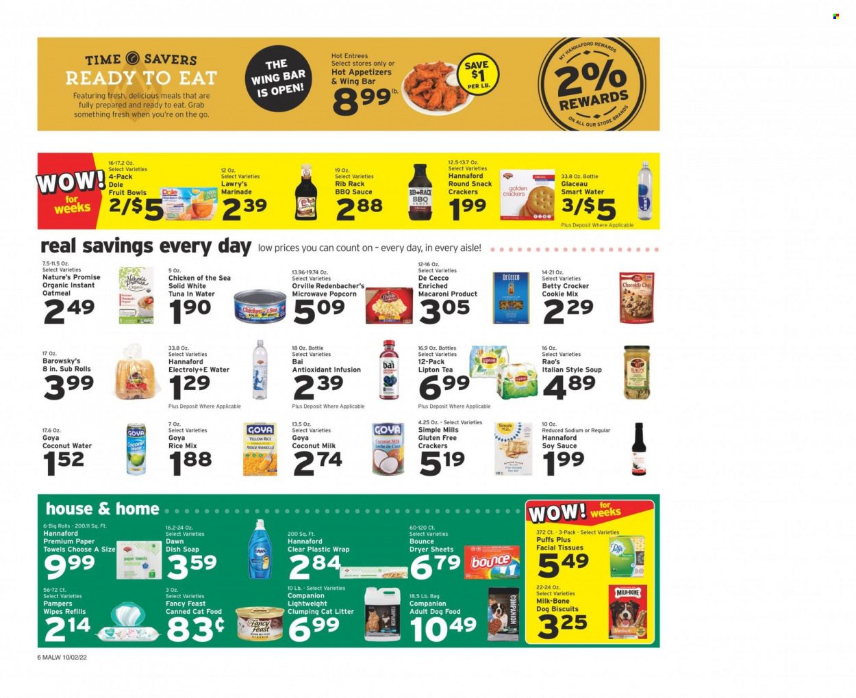 Hannaford (MA) Weekly Ad Flyer Specials October 2 to October 8, 2022