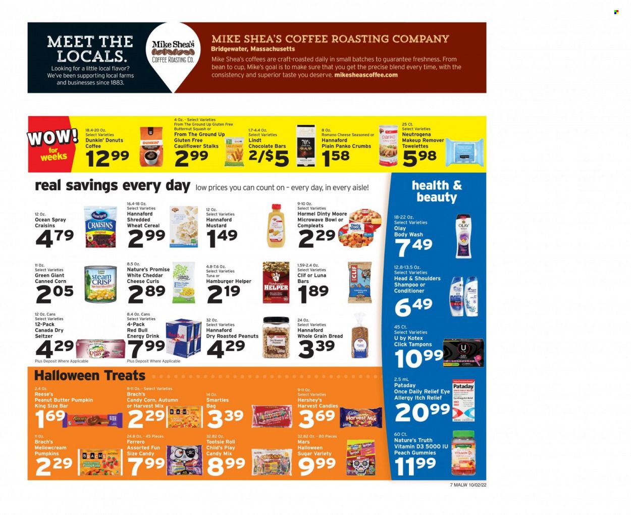 Hannaford (MA) Weekly Ad Flyer Specials October 2 to October 8, 2022