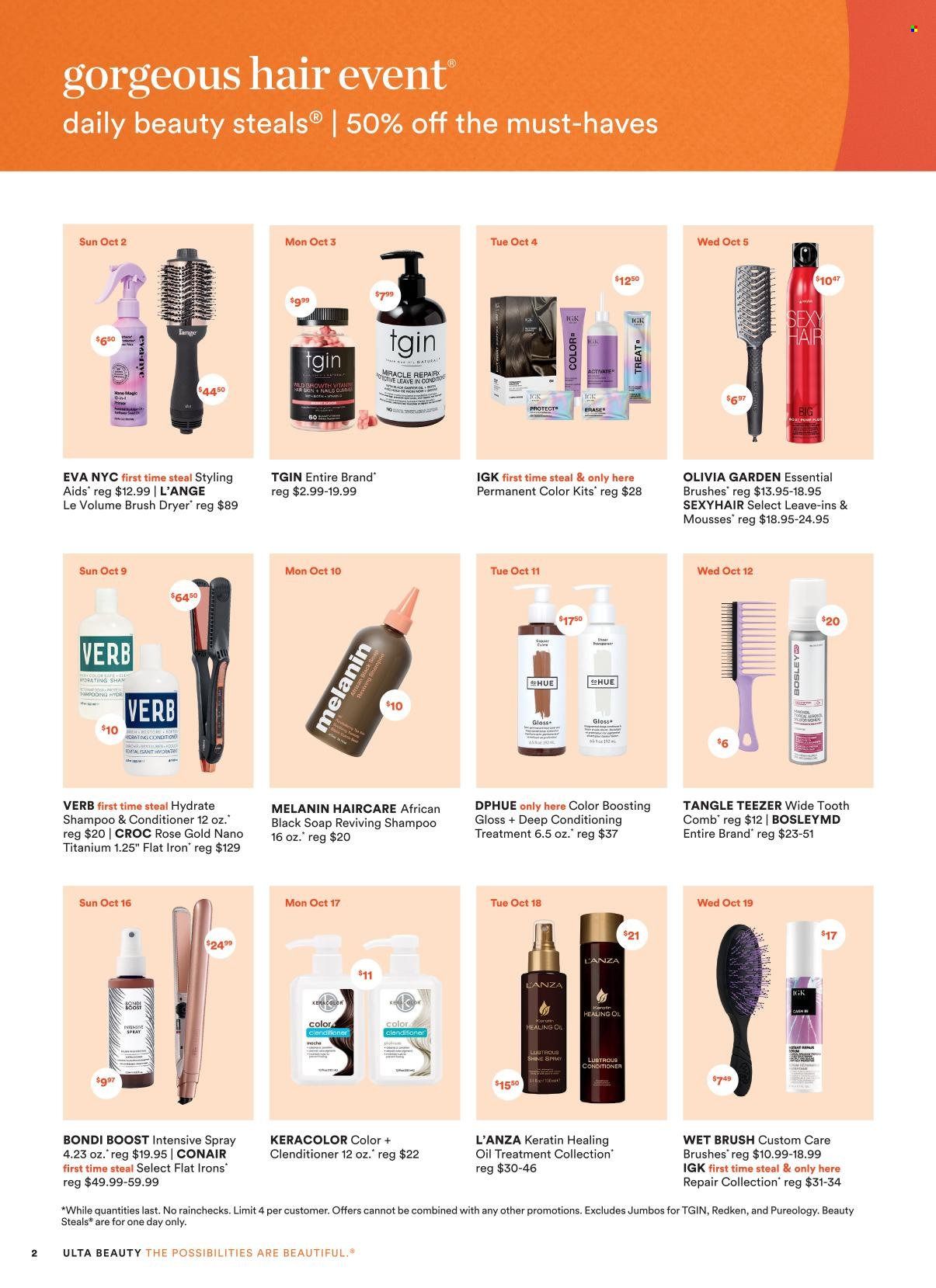 Ulta Beauty Weekly Ad Flyer Specials October 2 to October 22, 2022