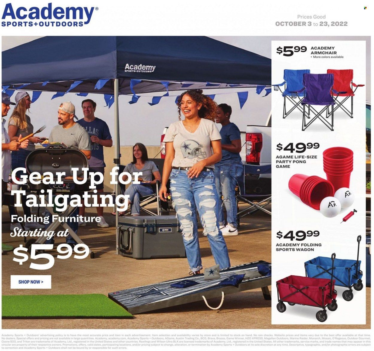 Academy Sports + Outdoors Weekly Ad Flyer Specials October 3 to October 23, 2022