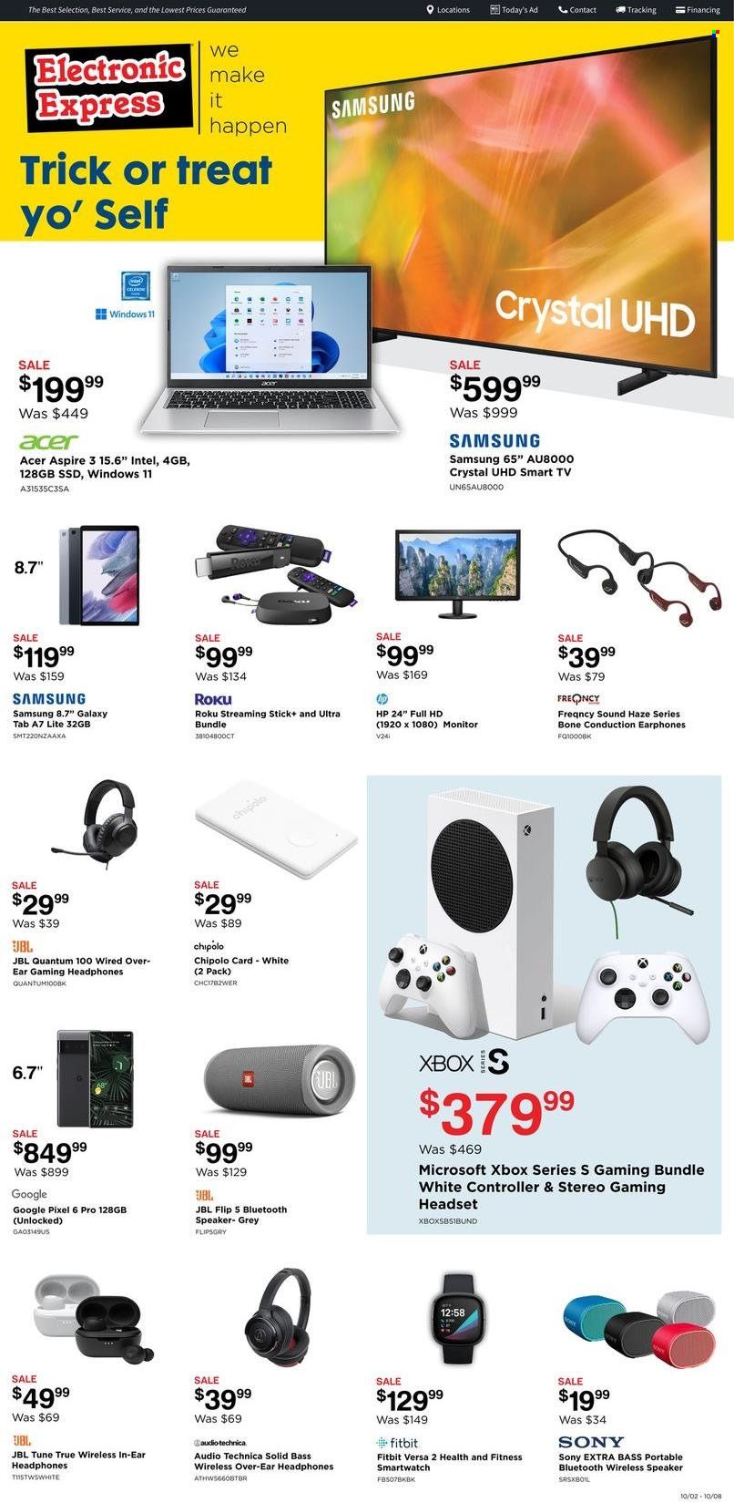 Electronic Express (AL, TN) Weekly Ad Flyer Specials October 2 to October 8, 2022