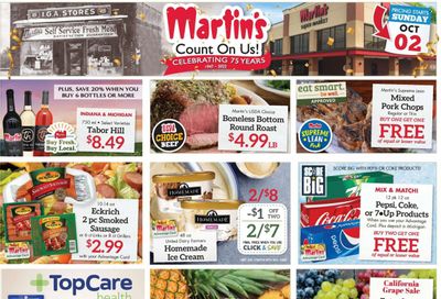 Martin’s (IN, MI) Weekly Ad Flyer Specials October 2 to October 8, 2022