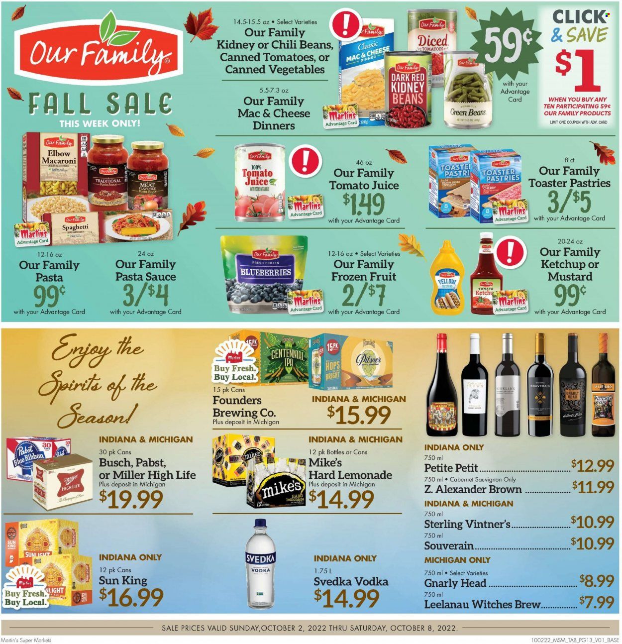 Martin’s (IN, MI) Weekly Ad Flyer Specials October 2 to October 8, 2022