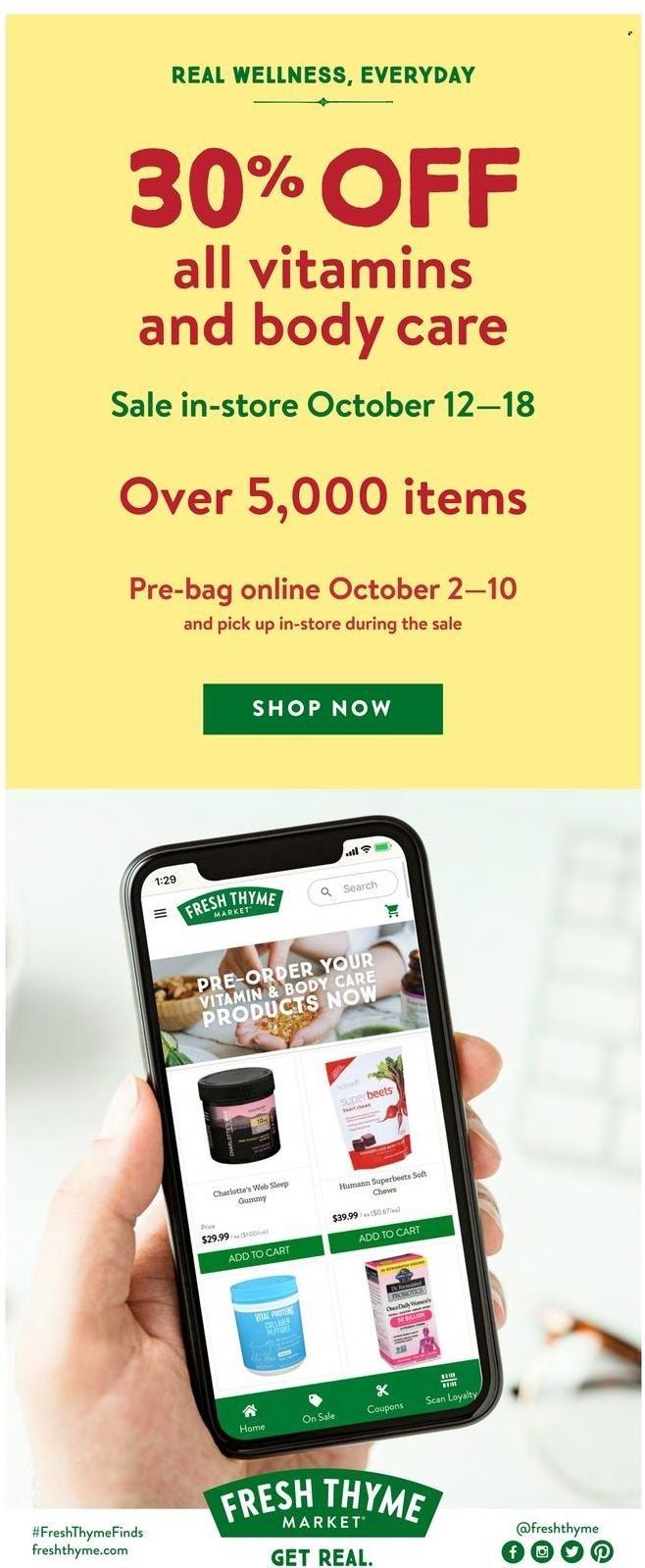 Fresh Thyme Weekly Ad Flyer Specials October 5 to October 11, 2022