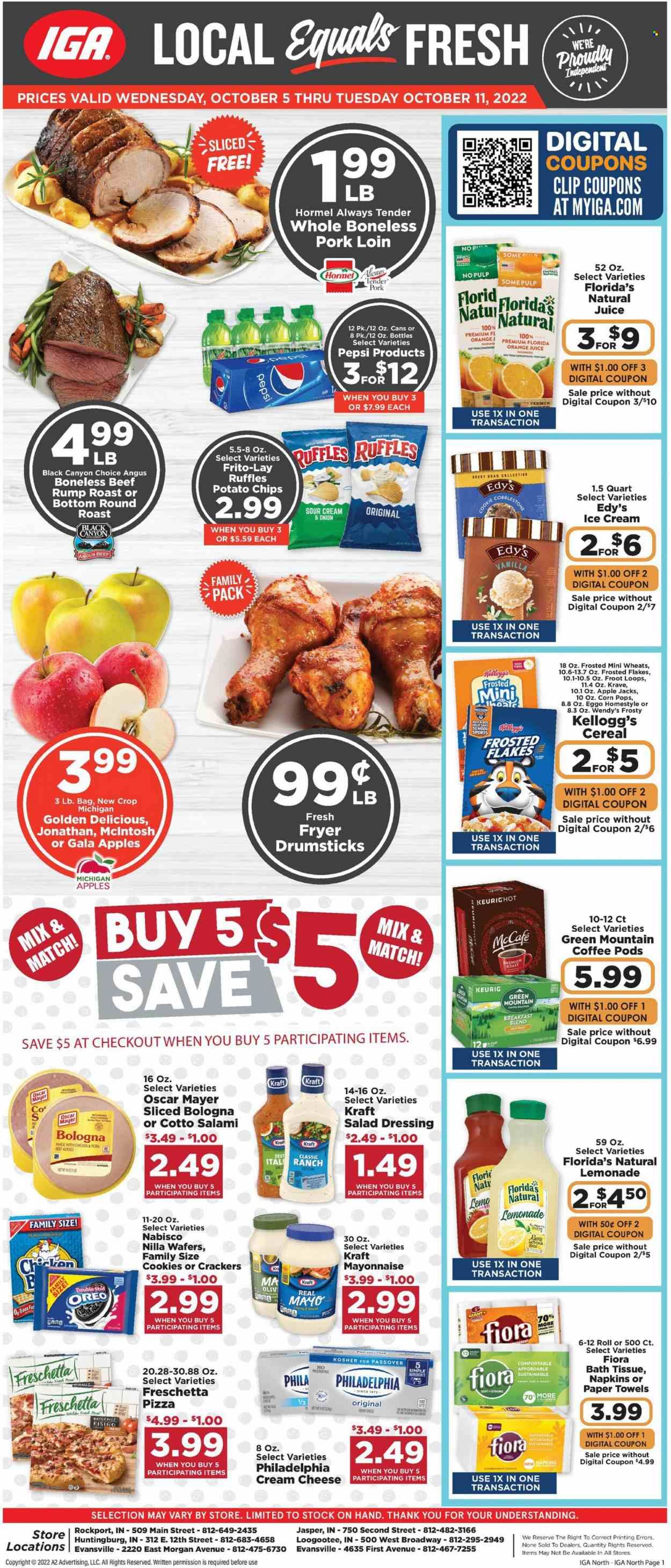 IGA (IN) Weekly Ad Flyer Specials October 5 to October 11, 2022