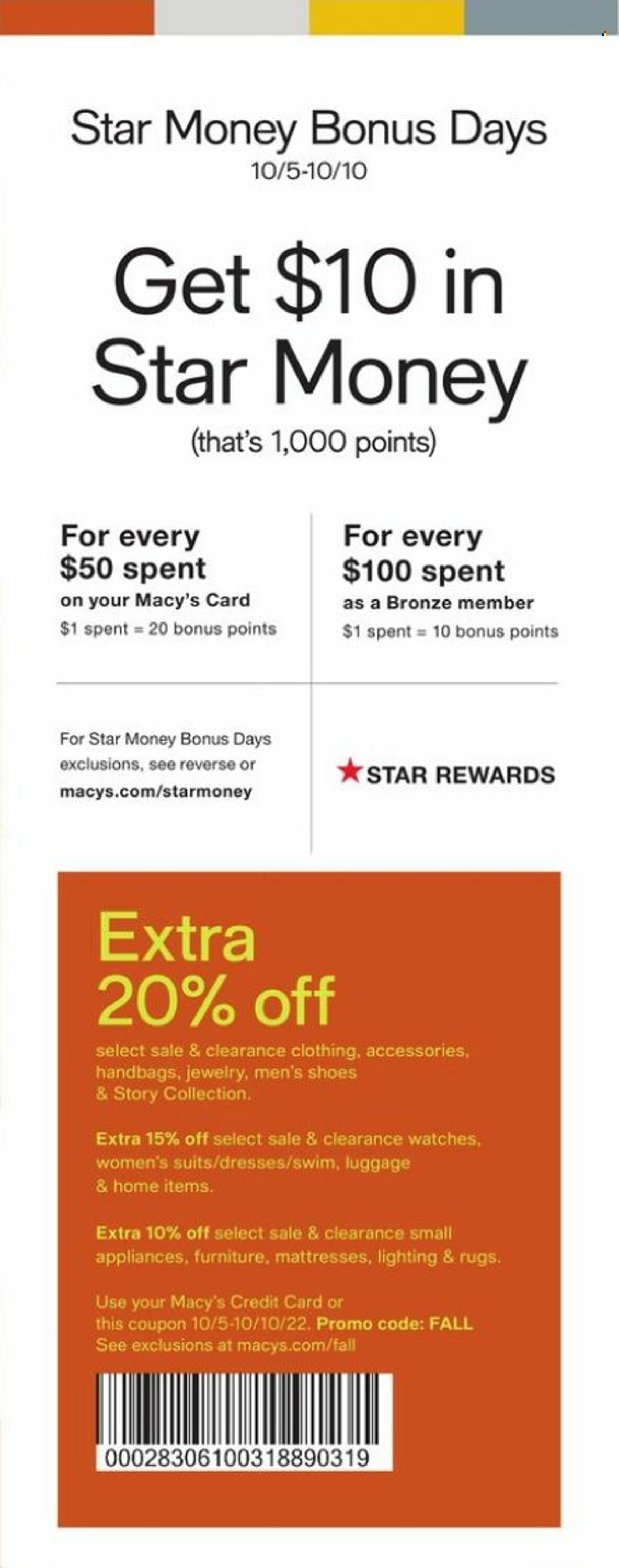 Macy's Weekly Ad Flyer Specials October 5 to October 10, 2022
