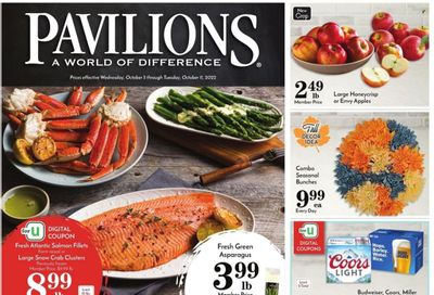 Pavilions (CA) Weekly Ad Flyer Specials October 5 to October 11, 2022