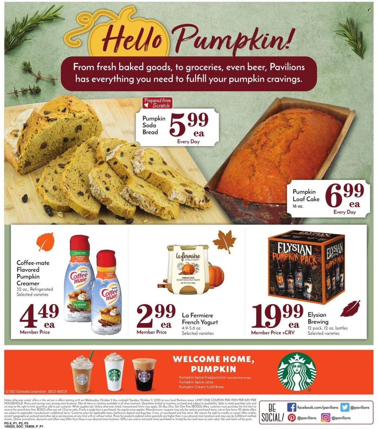 Pavilions (CA) Weekly Ad Flyer Specials October 5 to October 11, 2022