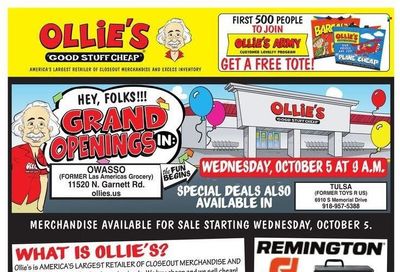 Ollie's Bargain Outlet Weekly Ad Flyer Specials October 5 to October 12, 2022