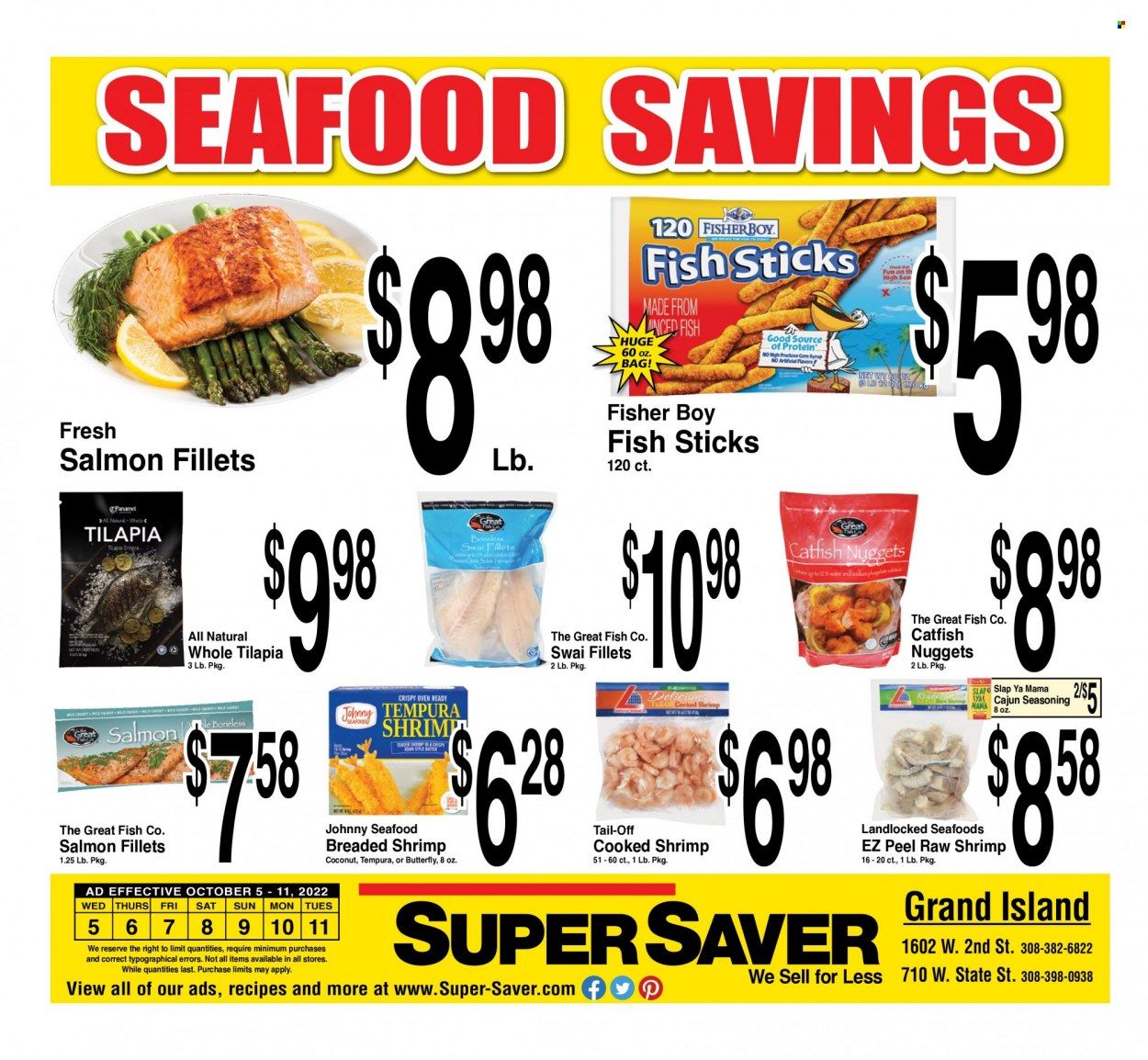 Super Saver Weekly Ad Flyer Specials October 5 to October 11, 2022