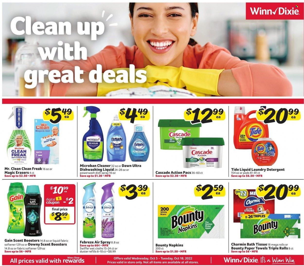 Winn Dixie (AL, FL, GA, LA) Weekly Ad Flyer Specials October 5 to October 18, 2022