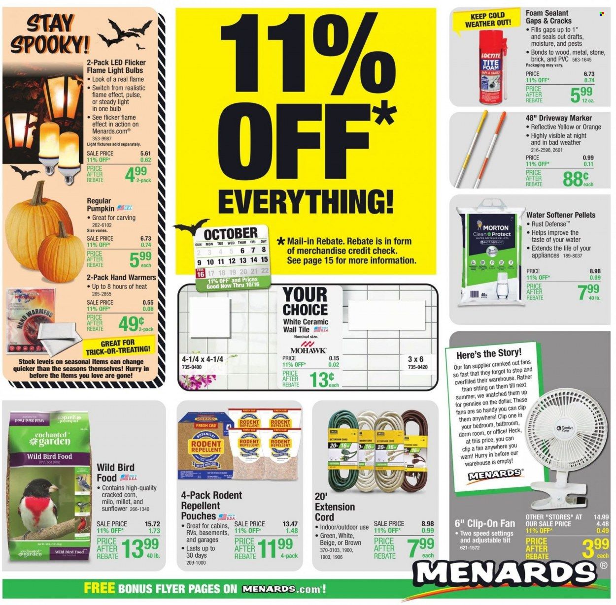 Menards Weekly Ad Flyer Specials October 6 to October 16, 2022