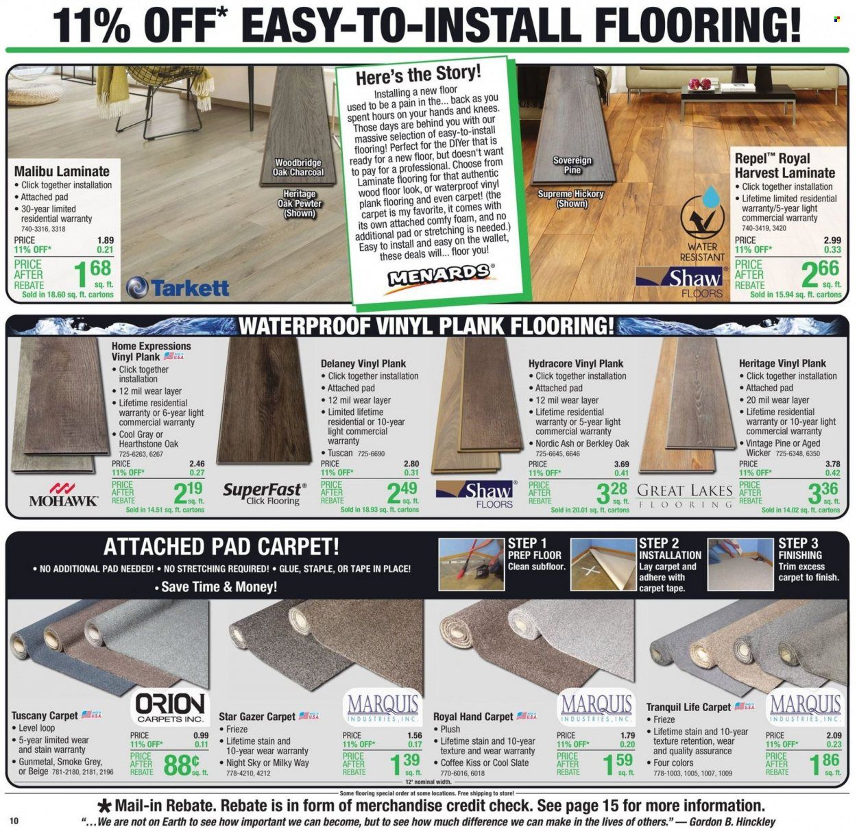 Menards Weekly Ad Flyer Specials October 6 to October 16, 2022