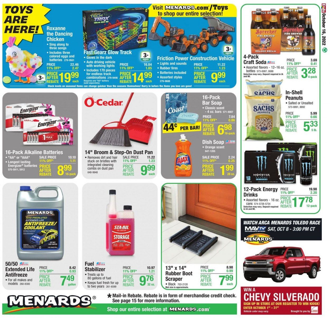 Menards Weekly Ad Flyer Specials October 6 to October 16, 2022