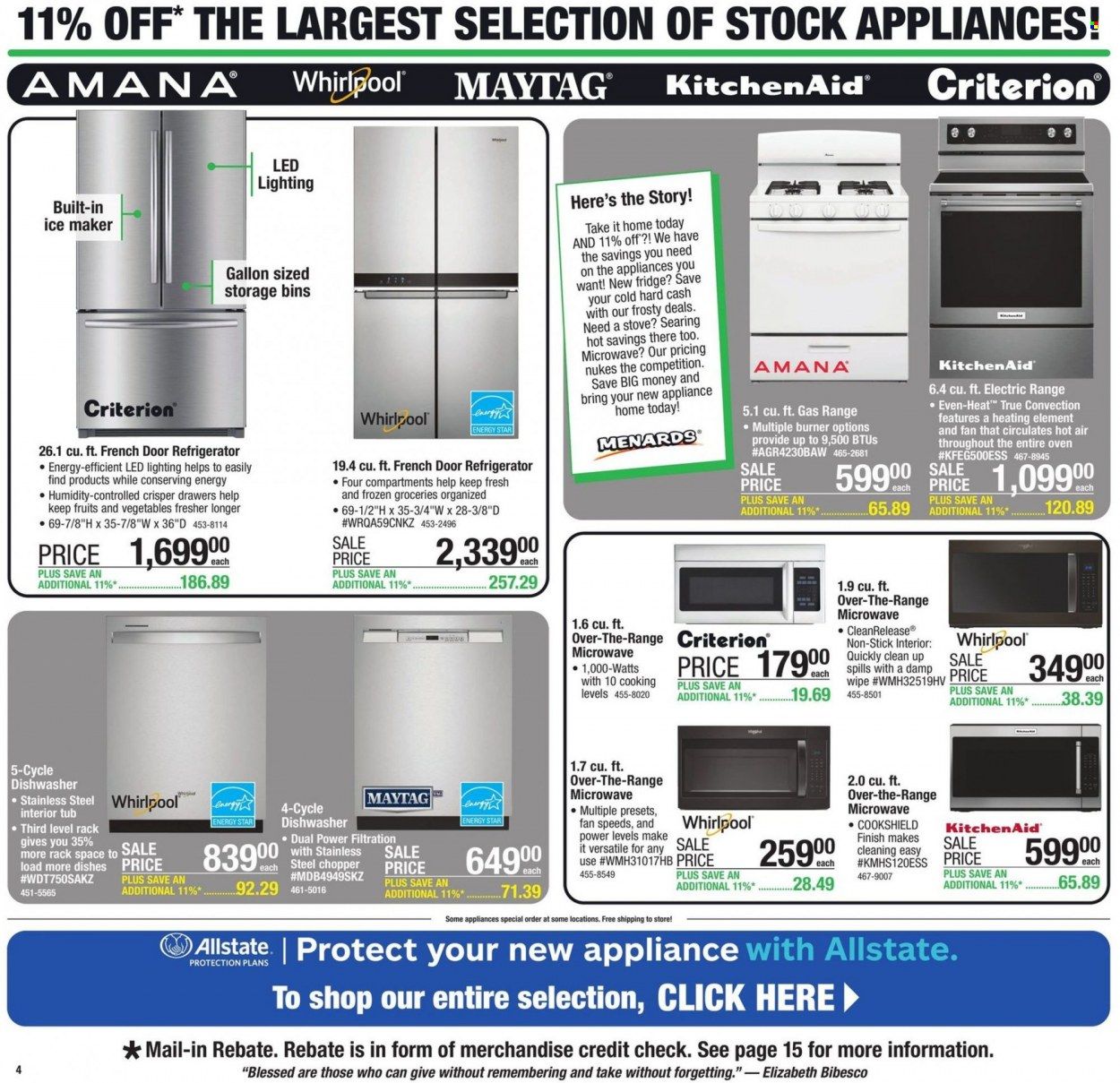 Menards Weekly Ad Flyer Specials October 6 to October 16, 2022
