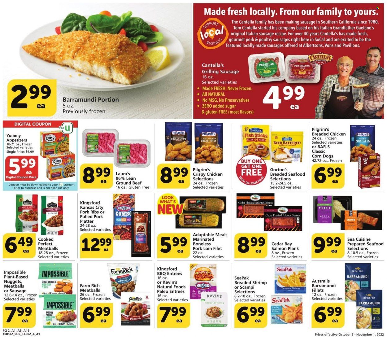 Albertsons (CA, ID, LA, MT, OR, TX, WA) Weekly Ad Flyer Specials October 5 to November 1, 2022