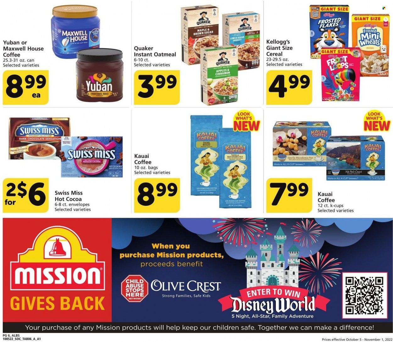 Albertsons (CA, ID, LA, MT, OR, TX, WA) Weekly Ad Flyer Specials October 5 to November 1, 2022