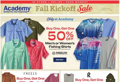 Academy Sports + Outdoors Weekly Ad Flyer Specials October 6 to October 10, 2022