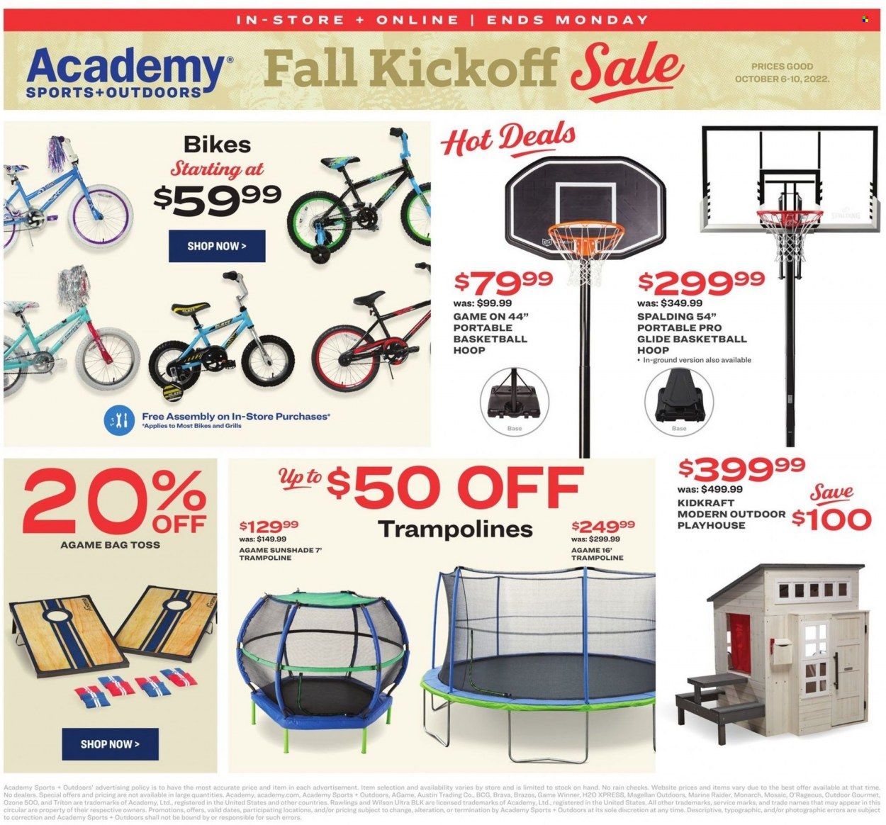 Academy Sports + Outdoors Weekly Ad Flyer Specials October 6 to October 10, 2022